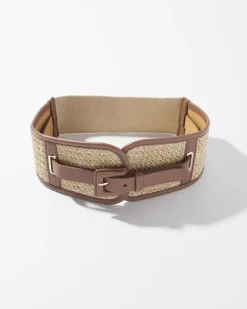 Raffia Wide Belt*White House Black Market Hot