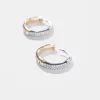 Reversible Small Pave Hoop Earrings*White House Black Market New