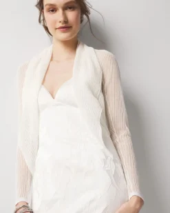 Ribbed Sweater Shrug*White House Black Market New