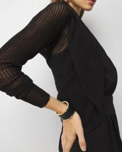 Ribbed Sweater Shrug*White House Black Market Clearance