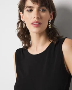 Ring Detail Ruched Tank*White House Black Market New