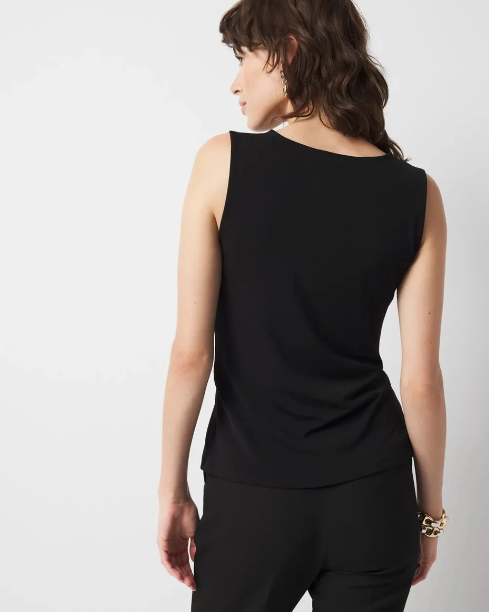 Ring Detail Ruched Tank*White House Black Market New