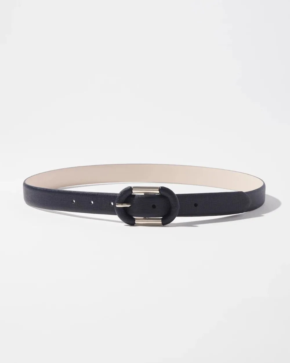 Round Buckle Narrow Belt*White House Black Market Clearance