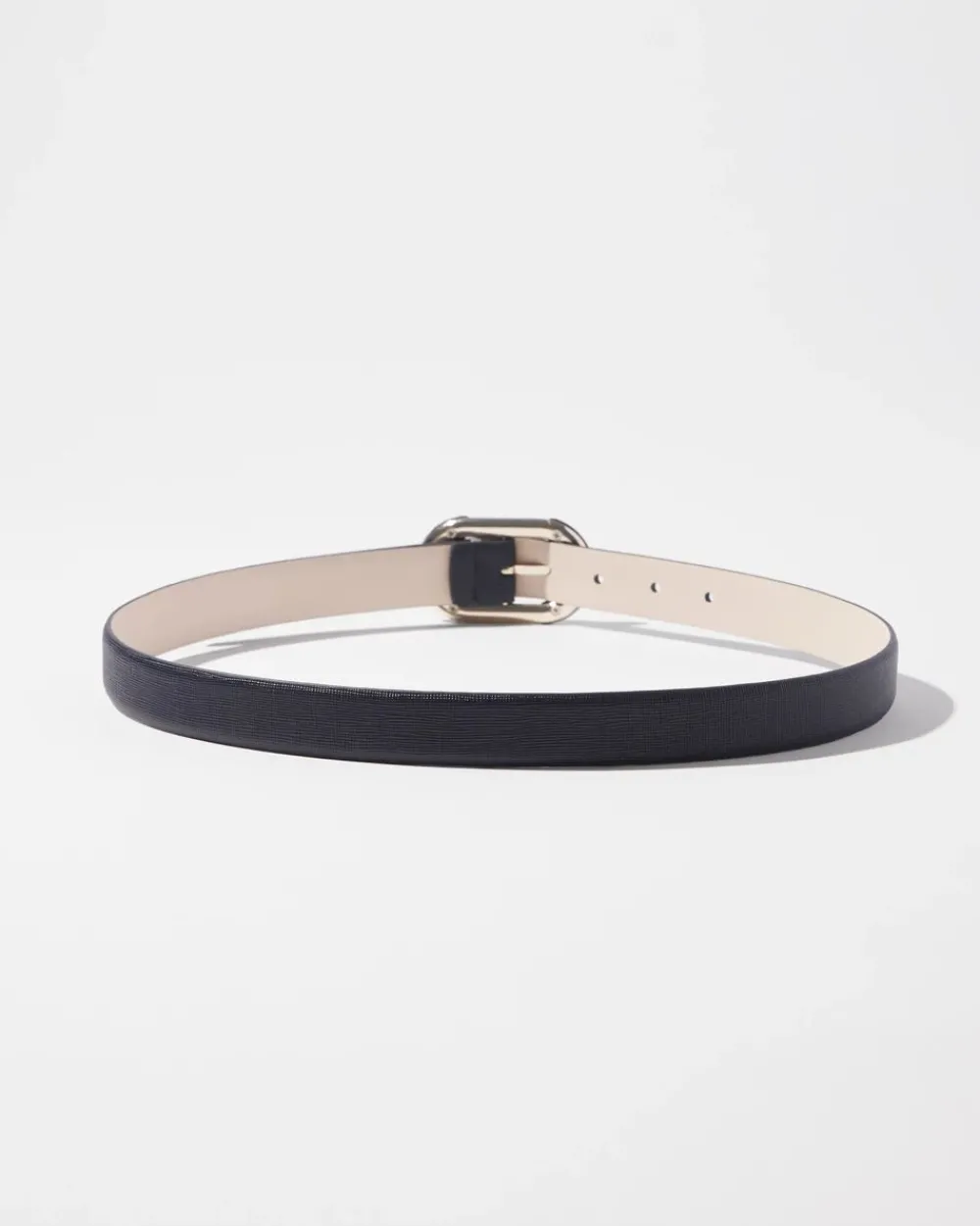 Round Buckle Narrow Belt*White House Black Market Clearance