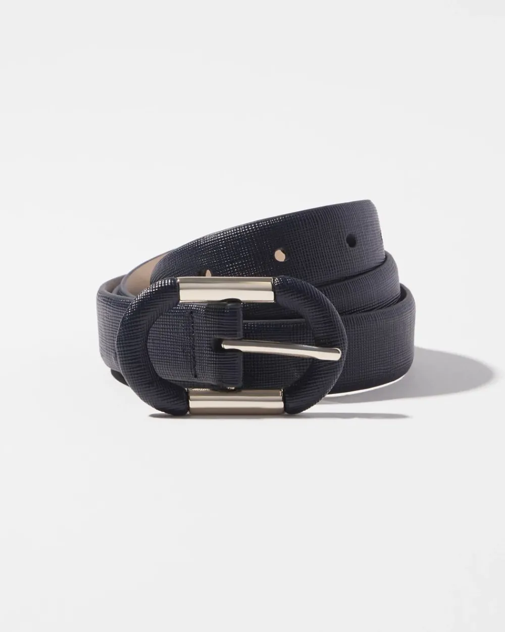 Round Buckle Narrow Belt*White House Black Market Clearance