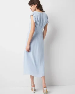 Ruched Midi Dress*White House Black Market Clearance