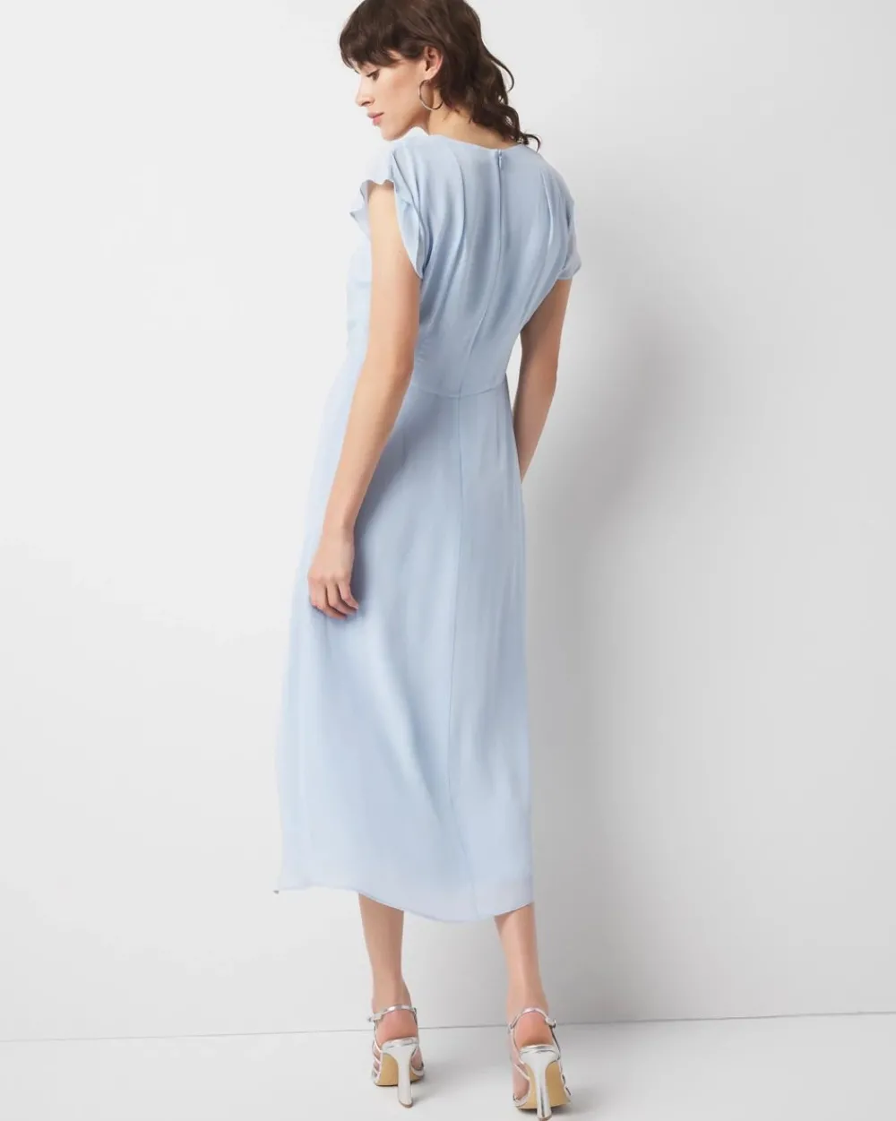 Ruched Midi Dress*White House Black Market Clearance