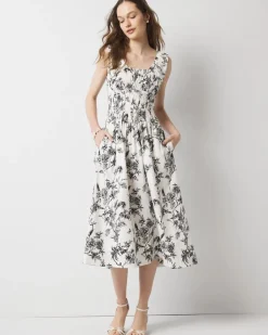 Ruched Tank Midi Dress*White House Black Market New
