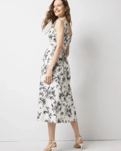 Ruched Tank Midi Dress*White House Black Market New