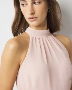 Ruffle Halter Midi Dress*White House Black Market New