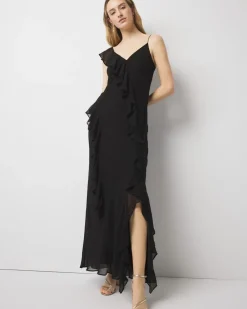 Ruffle Slip Dress*White House Black Market Sale
