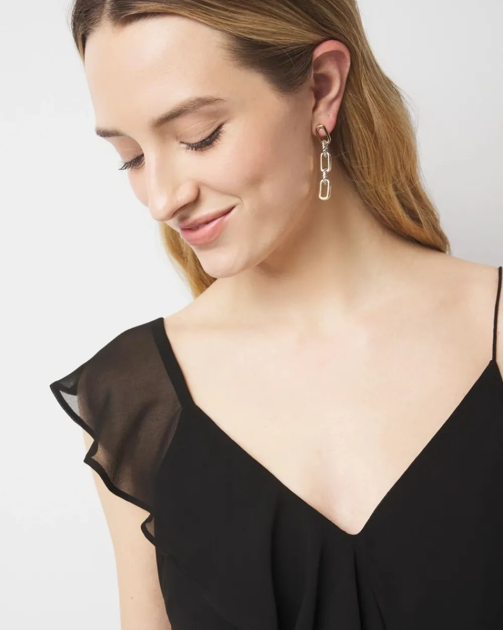Ruffle Slip Dress*White House Black Market Sale