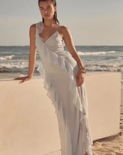 Ruffle Slip Dress*White House Black Market Best