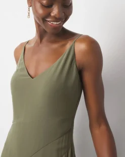 Ruffle Slip Maxi Dress*White House Black Market Discount