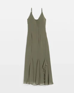 Ruffle Slip Maxi Dress*White House Black Market Discount