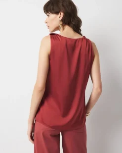 Satin Draped Shell*White House Black Market Online