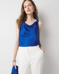 Satin Draped Shell*White House Black Market Online