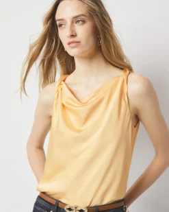 Satin Draped Shell*White House Black Market Online