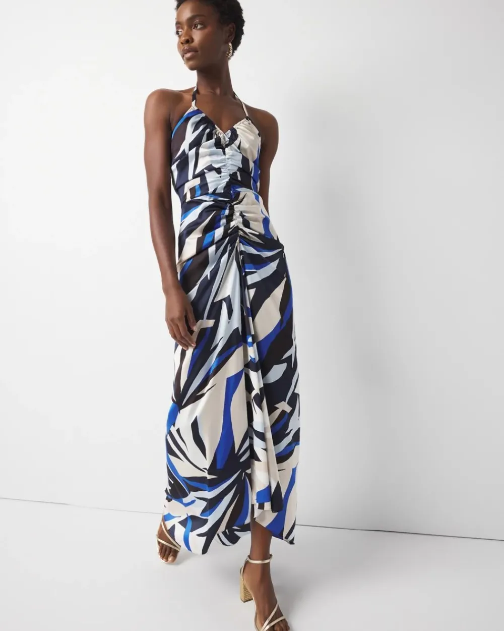 Satin Halter Maxi Dress*White House Black Market Online