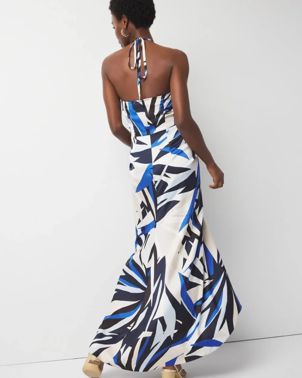 Satin Halter Maxi Dress*White House Black Market Online