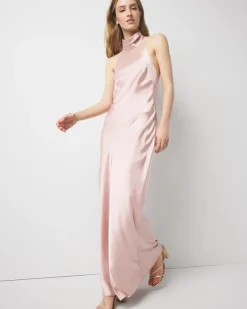 Satin Halter Maxi Dress*White House Black Market Outlet