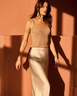 Satin Slip A-Line Skirt*White House Black Market Best