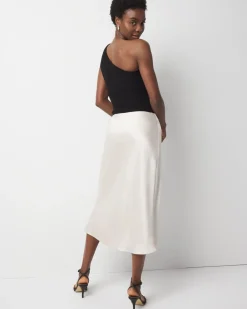 Satin Slip A-Line Skirt*White House Black Market Best