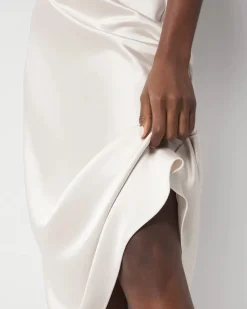 Satin Slip A-Line Skirt*White House Black Market Best