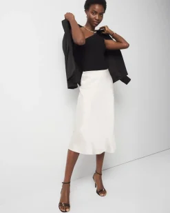 Satin Slip A-Line Skirt*White House Black Market Best