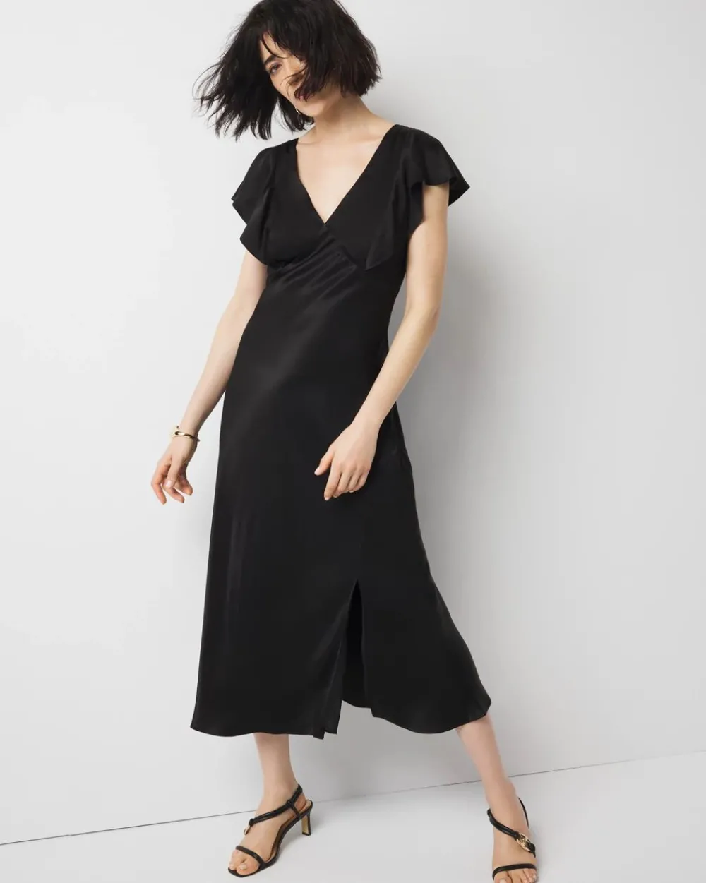 Satin Slip Maxi Dress*White House Black Market Best