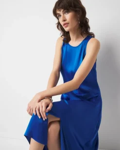 Satin Tank Maxi Dress*White House Black Market Clearance