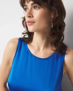 Satin Tank Maxi Dress*White House Black Market Clearance