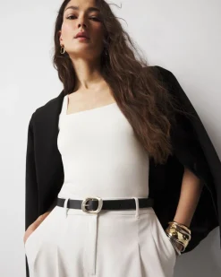 Sculptural Buckle Belt*White House Black Market Fashion