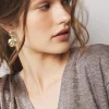 Sculptural Disc Drop Earrings*White House Black Market Sale