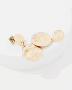 Sculptural Disc Drop Earrings*White House Black Market Sale