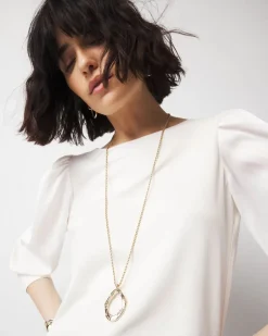 Sculptural Pendant Necklace*White House Black Market Hot