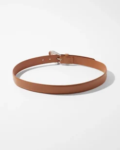 Sculptured Buckle Denim Belt*White House Black Market Hot