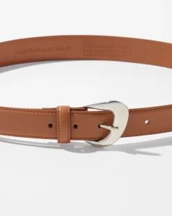Sculptured Buckle Denim Belt*White House Black Market Hot