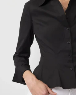 Seamed Poplin Shirt*White House Black Market Discount