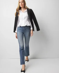 Seamed Poplin Shirt*White House Black Market Hot
