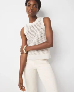 Sequin Shimmer Sweater Tank Top*White House Black Market Outlet