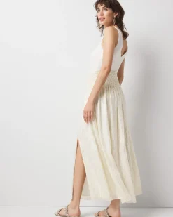 Shirred Waist Maxi Skirt*White House Black Market Hot