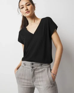 Short Sleeve Power Tee*White House Black Market Clearance