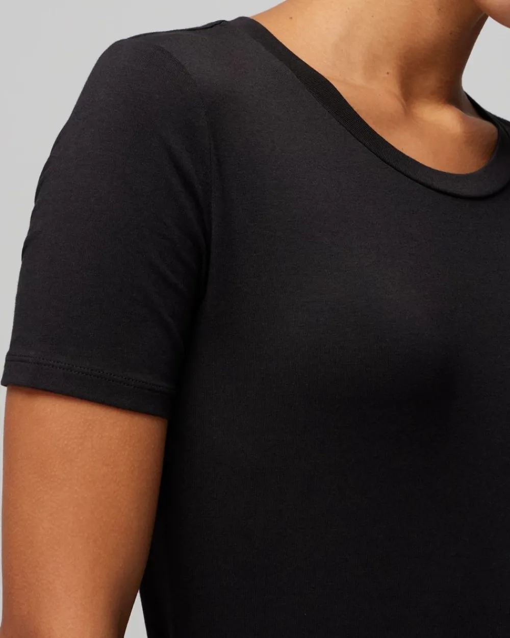 Short-Sleeve Crewneck Tee*White House Black Market Sale