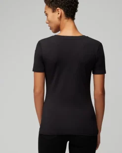Short-Sleeve Crewneck Tee*White House Black Market Sale