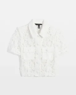 Short-Sleeve Lace Jacket*White House Black Market Online