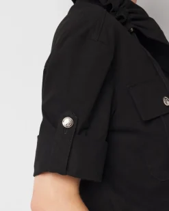 Short-Sleeve Pret Relaxed Utility Jacket*White House Black Market Sale