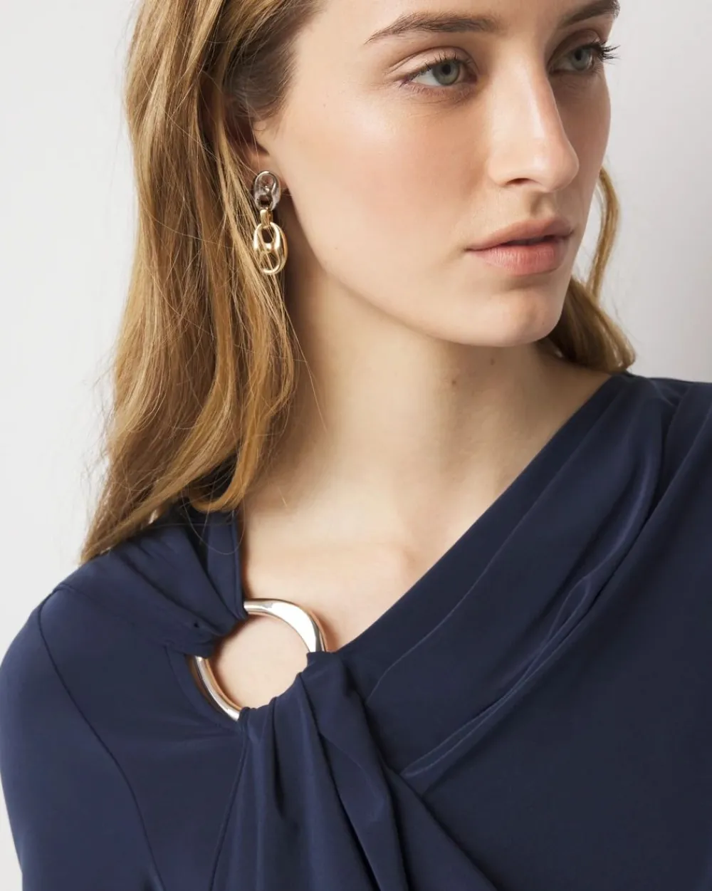 Shoulder Detail Draped Top*White House Black Market Clearance