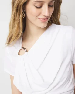 Shoulder Detail Draped Top*White House Black Market Online