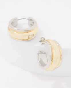 Silver + Gold Hoop Earrings*White House Black Market Discount
